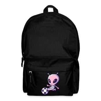Alien Fußballspieler Cartoon Stil - Rucksack - Schwarz - Vorne