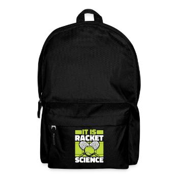 It Is Racket Science Tennis Player Racket - Backpack - black - Front