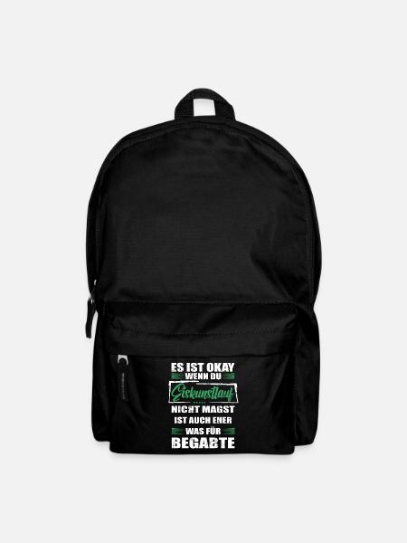 Eiskunstlauf Lustiger Spruch für Mann & Frau - Rucksack - Schwarz