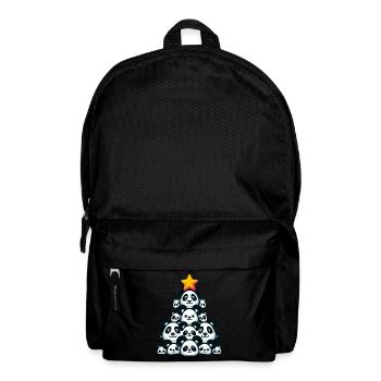Christmas Panda - Festive Mood with Panda Bear - Backpack - black - Front