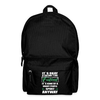 It's okay if you don't like futsal - Backpack - black - Front