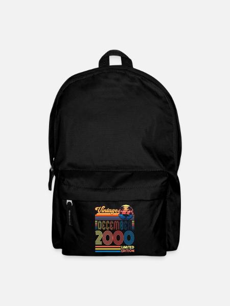 Geburtstag Dezember 2000. Geschenk Dezember 2000. - Rucksack - Schwarz
