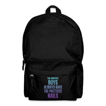 Happiest Guys Most Beautiful Nails Nail Tech - Backpack - black - Front