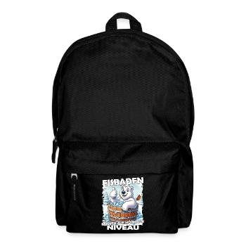 Eisbaden Winterbaden Lustig - Rucksack - Schwarz - Vorne