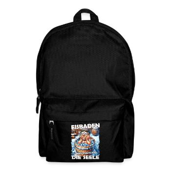 Eisbaden Winterbaden Lustig - Rucksack - Schwarz - Vorne