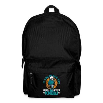 If You Never Try You'll Never Know Skatergirl - Rucksack - Schwarz - Vorne