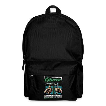 Glaser Beruf mit lustigen Spruch - Rucksack - Schwarz - Vorne