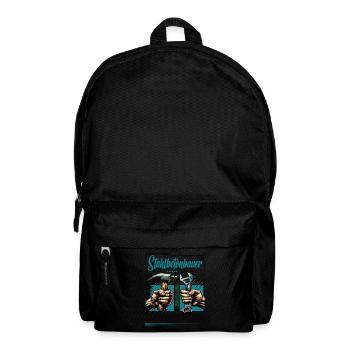 Stahlbetonbauer Beruf mit lustigen Spruch - Rucksack - Schwarz - Vorne