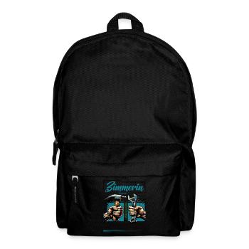 Zimmerin Beruf mit lustigen Spruch - Rucksack - Schwarz - Vorne