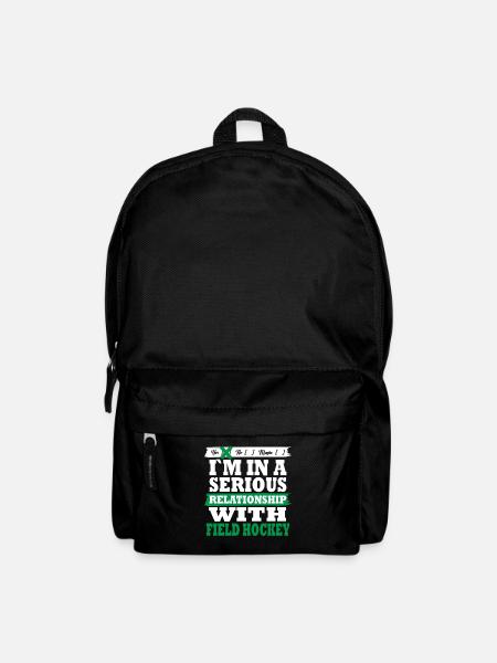 Field hockey My serious relationship funny - Rucksack - Schwarz