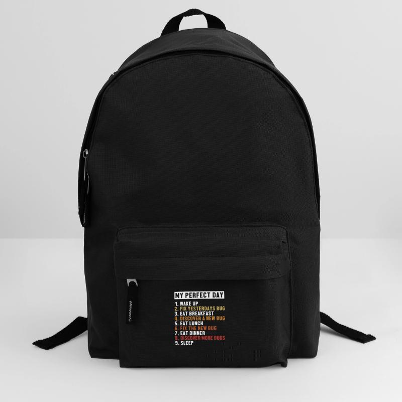 Fix Bugs Perfect Day Developer Coder Programmierer Rucksack