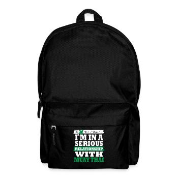 Muay thai Ma relation sérieuse drôle - Sac à dos - noir - Devant