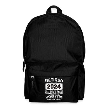 Retired Real estate agent 2024 - Rucksack - Schwarz - Vorne
