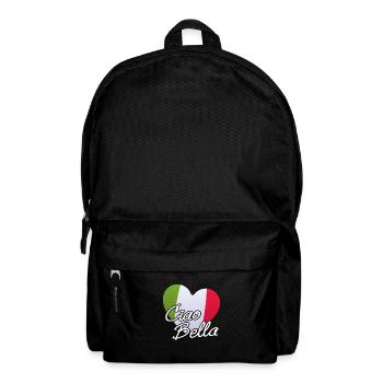 Ciao Bella Italie coeur cadeau italien - Sac à dos - noir - Devant