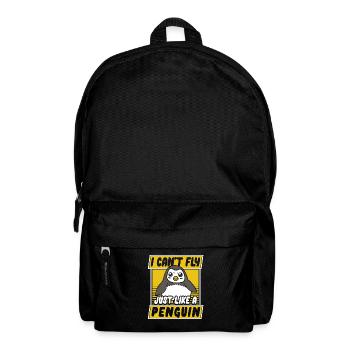 I Can't Fly Just Like A Penguin Königspinguin - Rucksack - Schwarz - Vorne