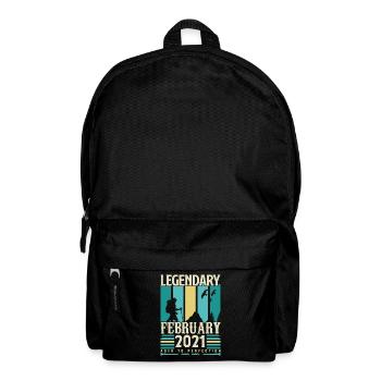 Vintage Birthday Gift February 2021, February. - Backpack - black - Front