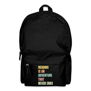 Reading is an adventure book lover - Backpack - black - Front