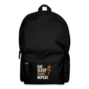 Eat Sleep Paint Repeat Vehicle Car Spray Car - Backpack - black - Front