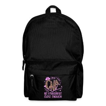 CNA Nursing Quotes Funny Nurse Lovers Cute CNA - Backpack - black - Front