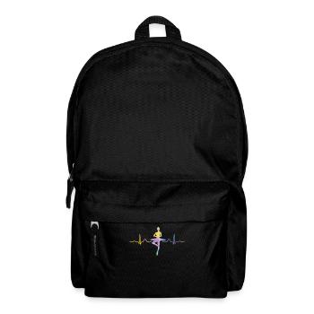 Ballett Tänzer Herzschlag Ekg Ballerina - Rucksack - Schwarz - Vorne