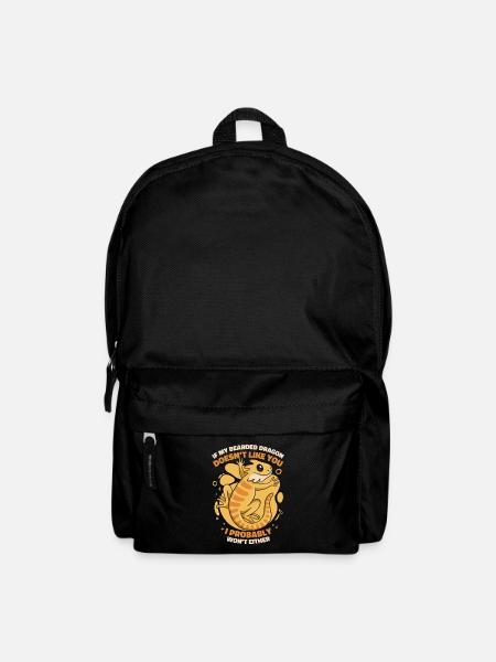 Si mon dragon barbu ne t’aime pas, Pogona - Sac à dos - noir