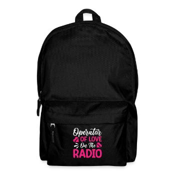 Présentatrice radio Opérateur de la Saint-Valentin Love Radio - Sac à dos - noir - Devant
