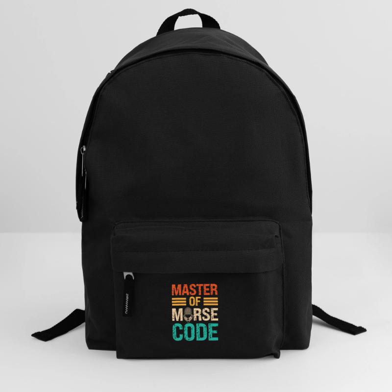 Master Of Morse Code Saying - Program Speaker Backpack