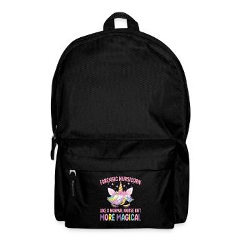 Nursicorn médico-légale comme une infirmière médico-légale normale - Sac à dos - noir - Devant