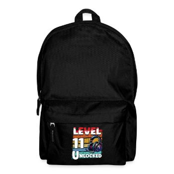 Gaming Geburtstag Level 11 freigeschaltet Zocker - Rucksack - Schwarz - Vorne