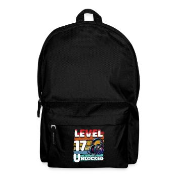 Gaming Birthday Niveau 17 Joueur débloqué - Sac à dos - noir - Devant