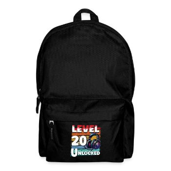 Gaming Birthday Level 20 Unlocked Gamer - Backpack - black - Front