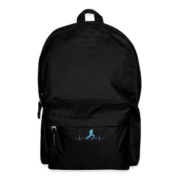 Flügel Surfer Wingsurfing Retro Folie Flügel - Rucksack - Schwarz - Vorne