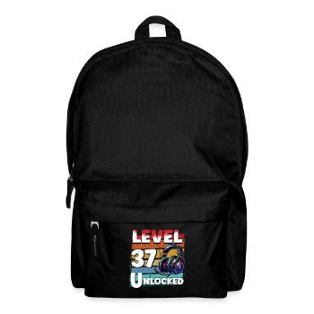 Gaming Birthday Level 37 Unlocked Gamer - Backpack - black - Front