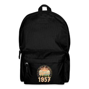 März 1957. März 1957 Geburtstagsgeschenk. März. - Rucksack - Schwarz - Vorne