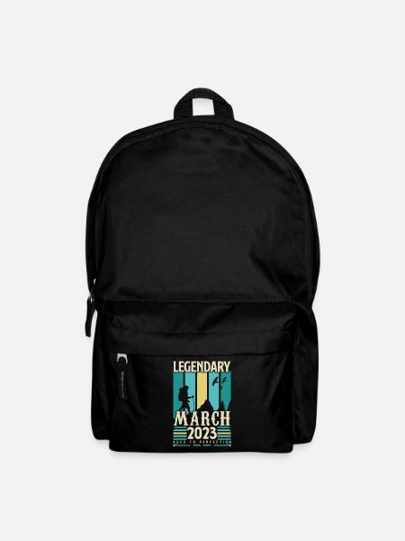Geburtstag März 2023, Vintage-Geschenk März 2023. - Rucksack - Schwarz