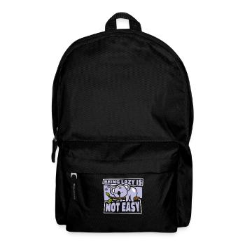 Being Lazy Is Not Easy Koalabear Eucalyptus Koala - Backpack - black - Front