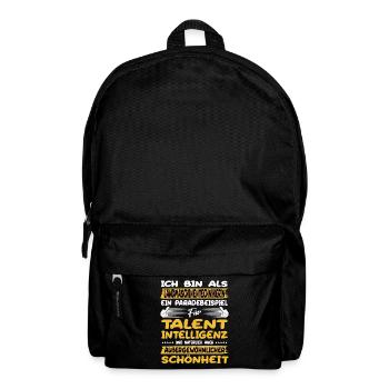 agricultural machinery technician is a prime example of - Backpack - black - Front