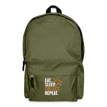 Eat Sleep Collect Repeat Restoration Lover Messer - Rucksack - Olivgrün - Vorne