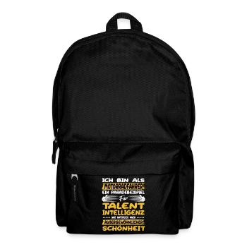 Motorcyclists: a prime example of a motorcycle - Backpack - black - Front
