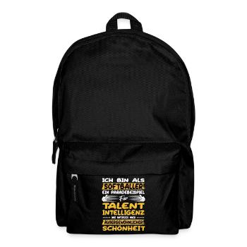 Softballer ein Paradebeispiel Softball - Rucksack - Schwarz - Vorne