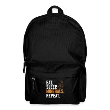 Eat Sleep Minerals Repeat Geologist Mineral - Rucksack - Schwarz - Vorne