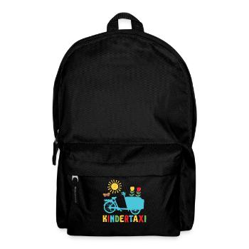 Cargo Children's Taxi Cargo Bicycle Cargobike - Backpack - black - Front