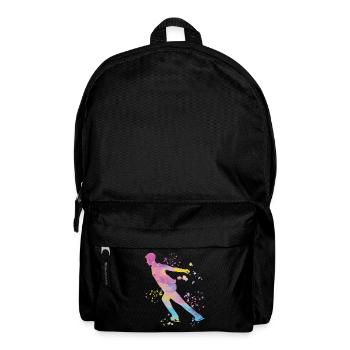 Eiskunstläufer Schlittschuhlaufen Eiskunstlauf - Rucksack - Schwarz - Vorne