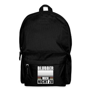 Don't bubble me to no interest misanthrope - Backpack - black - Front