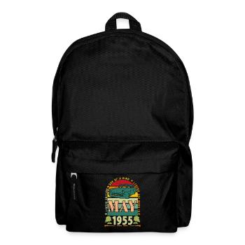 May 1955, May 1955, May 1955 birthday gift. - Backpack - black - Front