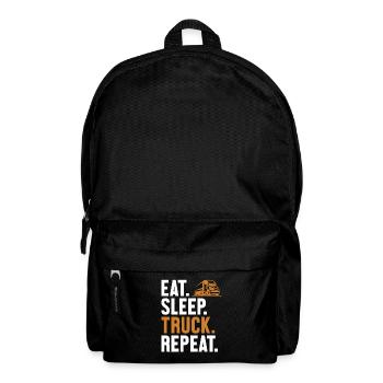 Eat Sleep Truck Repeat Trucker Truckie Legends - Backpack - black - Front
