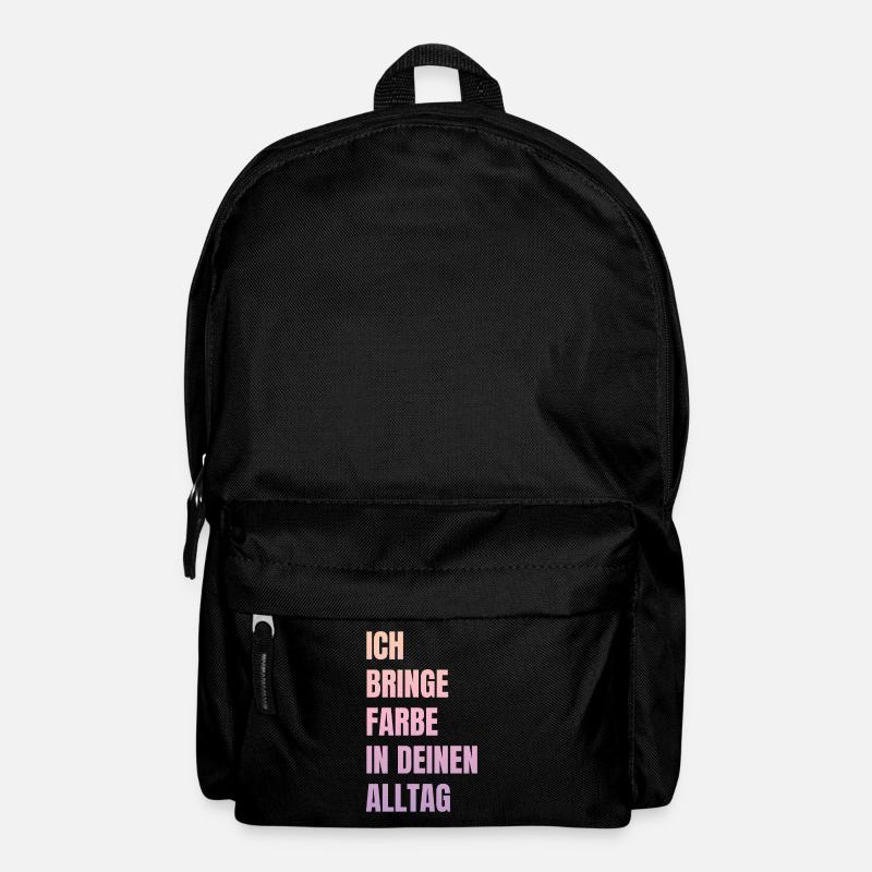 Ich Bringe Farbe Maler Papa Lackierer - Rucksack - Schwarz