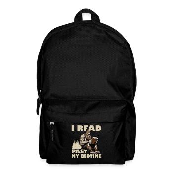 J’ai lu au-delà de mon heure de coucher en lisant Bigfoot - Sac à dos - noir - Devant