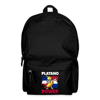 Drapeau de puissance Platano de la République dominicaine pour enfants - Sac à dos - noir - Devant
