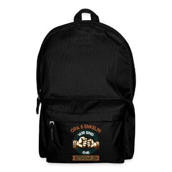 Opa und Enkelin die besten Komplizen Team - Rucksack - Schwarz - Vorne